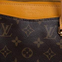 Pre Owned Louis Vuitton Saffron Monogram Canvas Pallas Bag