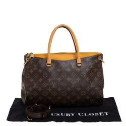 Pre Owned Louis Vuitton Saffron Monogram Canvas Pallas Bag