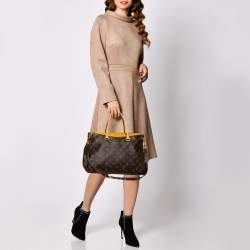 Pre Owned Louis Vuitton Saffron Monogram Canvas Pallas Bag