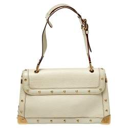 مملوكة مسبقًا Louis Vuitton White Suhali Leather L’Aimable Bag