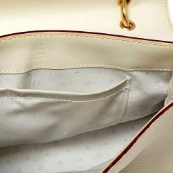 مملوكة مسبقًا Louis Vuitton White Suhali Leather L’Aimable Bag