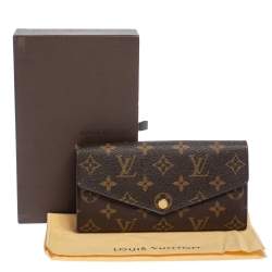 Pre Owned Louis Vuitton Monogram Canvas Sarah Wallet