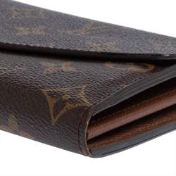 Pre Owned Louis Vuitton Monogram Canvas Sarah Wallet