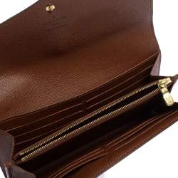 Pre Owned Louis Vuitton Monogram Canvas Sarah Wallet