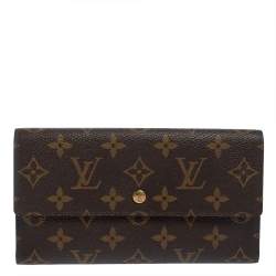 Pre Owned Louis Vuitton Monogram Canvas Sarah Wallet