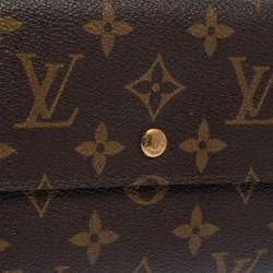 Pre Owned Louis Vuitton Monogram Canvas Sarah Wallet