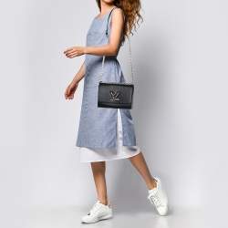 Pre Owned Louis Vuitton Black Epi Leather Twist MM Bag