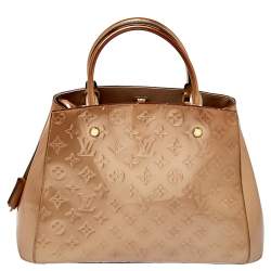 M50403 Louis Vuitton 2015 Monogram Vernis Montaigne BB -Amarante