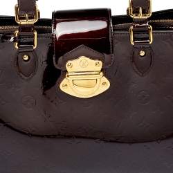 Pre Owned Louis Vuitton Amarante Monogram Vernis Melrose Avenue Bag