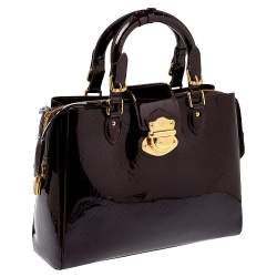 Pre Owned Louis Vuitton Amarante Monogram Vernis Melrose Avenue Bag