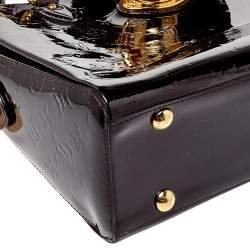 Pre Owned Louis Vuitton Amarante Monogram Vernis Melrose Avenue Bag