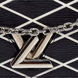 مملوكة مسبقًا Louis Vuitton Black/White Malletage Epi Leather Twist PM Bag
