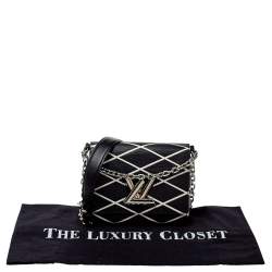 مملوكة مسبقًا Louis Vuitton Black/White Malletage Epi Leather Twist PM Bag