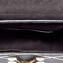 مملوكة مسبقًا Louis Vuitton Black/White Malletage Epi Leather Twist PM Bag