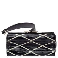 مملوكة مسبقًا Louis Vuitton Black/White Malletage Epi Leather Twist PM Bag