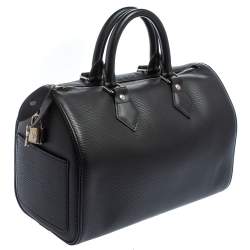 Pre Owned Louis Vuitton Black Epi Leather Speedy 25 Bag