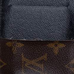 Pre Owned حافظة بطاقات لوي فيتون نيو بورت كارتس كانفاس مونوغرامي ماكاسار 