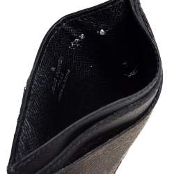 Pre Owned حافظة بطاقات لوي فيتون نيو بورت كارتس كانفاس مونوغرامي ماكاسار 