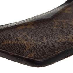 Pre Owned حافظة بطاقات لوي فيتون نيو بورت كارتس كانفاس مونوغرامي ماكاسار 