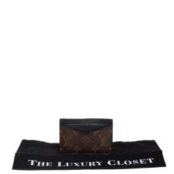Pre Owned حافظة بطاقات لوي فيتون نيو بورت كارتس كانفاس مونوغرامي ماكاسار 