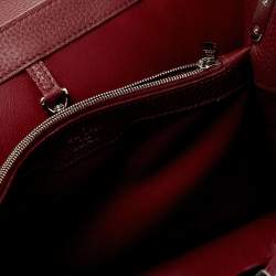 Pre Owned Louis Vuitton Bordeaux Taurillon Leather and Python Capucines MM Bag