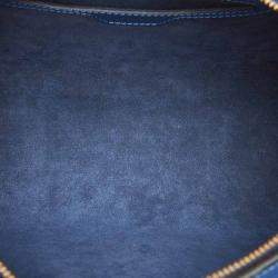 Pre Owned Louis Vuitton Blue Epi Leather Soufflot Bag