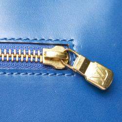 Pre Owned Louis Vuitton Blue Epi Leather Soufflot Bag