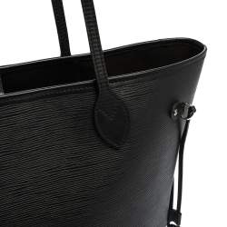 Pre Owned حقيبة لوي فيتون نيفرفول جلد أيبي أسود MM