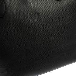 Pre Owned حقيبة لوي فيتون نيفرفول جلد أيبي أسود MM