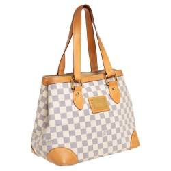 Pre Owned Louis Vuitton Damier Azur Canvas Hampstead PM Bag