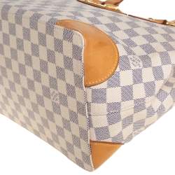Pre Owned Louis Vuitton Damier Azur Canvas Hampstead PM Bag
