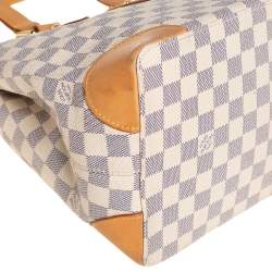 Pre Owned Louis Vuitton Damier Azur Canvas Hampstead PM Bag