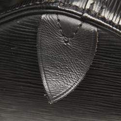 Pre Owned Louis Vuitton Black Epi Leather Keepall 50 Bag