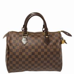 Pre Owned Louis Vuitton Damier Ebene Canvas Speedy 30 Bag