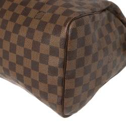 Pre Owned Louis Vuitton Damier Ebene Canvas Speedy 30 Bag