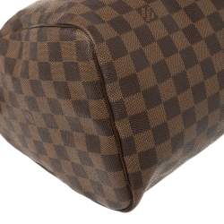 Pre Owned Louis Vuitton Damier Ebene Canvas Speedy 30 Bag