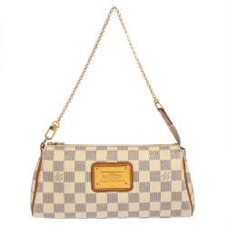 Pre Owned Louis Vuitton Damier Azur Canvas Eva Pochette
