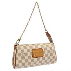 Pre Owned Louis Vuitton Damier Azur Canvas Eva Pochette