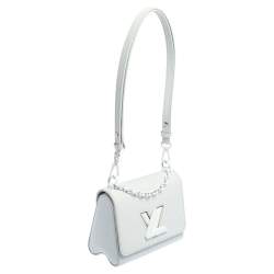 Pre Owned Louis Vuitton White Epi Leather Twist PM Bag