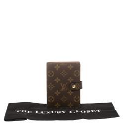 Pre Owned Louis Vuitton Monogram Canvas Small Ring Agenda Cover