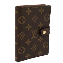 Pre Owned Louis Vuitton Monogram Canvas Small Ring Agenda Cover