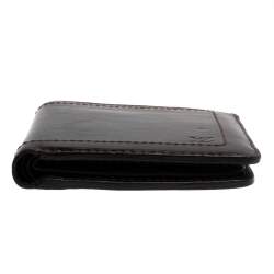 Pre Owned محفظة لوي فيتون جلد بني مضغوطة