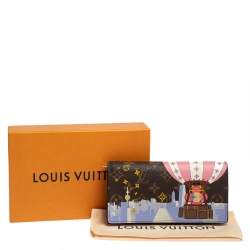Pre Owned Louis Vuitton Brown Monogram Canvas Vivienne Shanghai Sarah Wallet