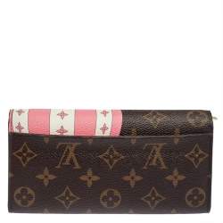 Pre Owned Louis Vuitton Brown Monogram Canvas Vivienne Shanghai Sarah Wallet