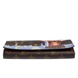 Pre Owned Louis Vuitton Brown Monogram Canvas Vivienne Shanghai Sarah Wallet