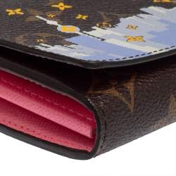 Pre Owned Louis Vuitton Brown Monogram Canvas Vivienne Shanghai Sarah Wallet