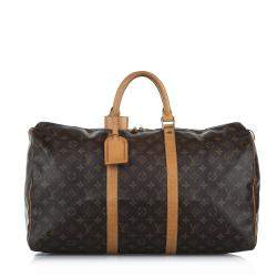 Pre Owned Louis Vuitton Monogram Canvas Keepall 50 Bag