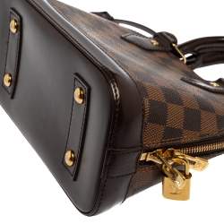 Pre Owned حقيبة لوي فيتون ألما بي بي كانفاس دامييه إيبني 