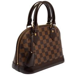 Pre Owned حقيبة لوي فيتون ألما بي بي كانفاس دامييه إيبني 