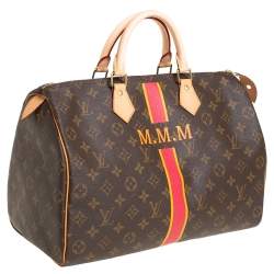Pre Owned حقيبة لوي فيتون ماي LV هيريتاج سبيدي 35 كانفاس مونوغرامي 
